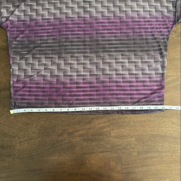 Folded & Hung Purple Gray Blouse - Picture 10 of 10